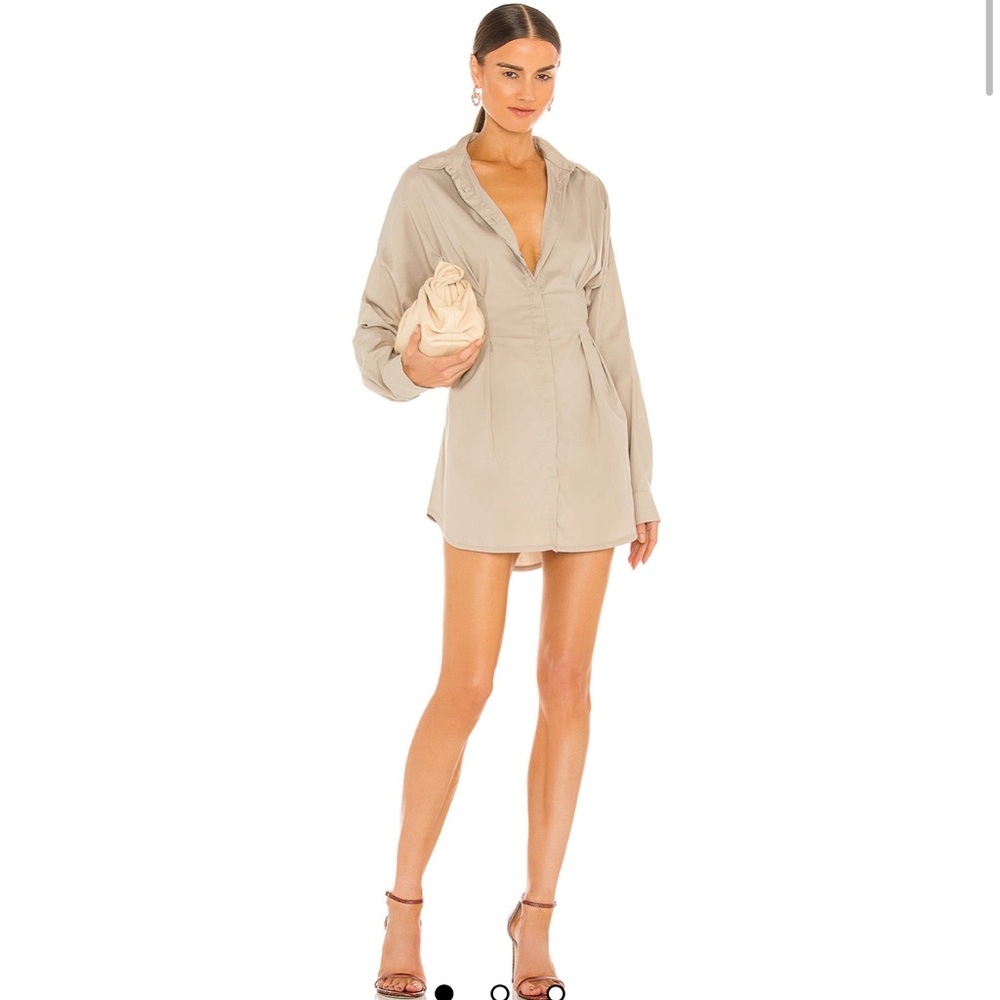 Beige Mini Dress